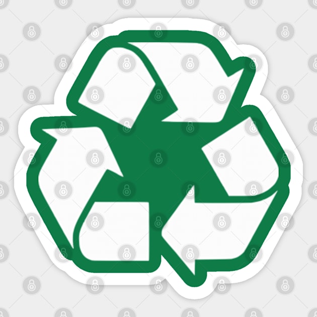 Recycling Logo Recycle Symbol Earth Day Boys Girls Men Women Sticker by Shopinno Shirts